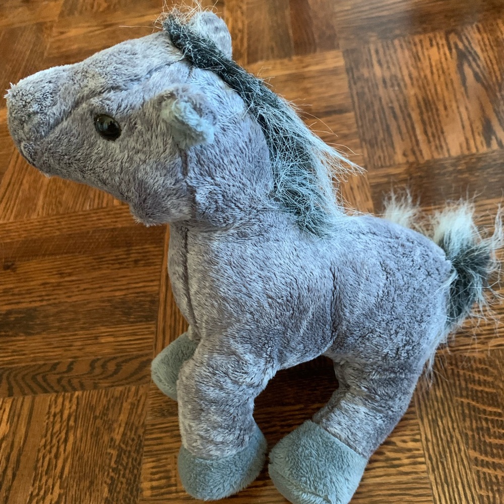 webkinz grey horse stuffed animal
